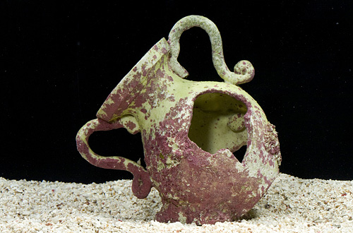 picture of Resin Pottery With Coral Culture Sml                                                                 Coralline  algae on resin