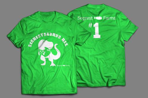 picture of Segrestsaurus Tee Shirt Green Xlg                                                                    