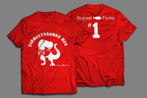 picture of Segrestsaurus Tee Shirt Red Sml                                                                      