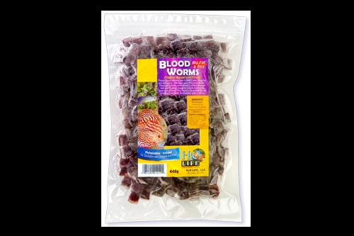 picture of Frozen Bloodworms Blister Cubes 100 g                                                                Various spp. In Chironomidae family